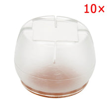 Load image into Gallery viewer, 10pcs Silicone Rectangle Square Round Chair Leg Caps Feet Pads Furniture Table Covers Wood Floor Protectors SDF-SHIP