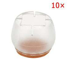 Load image into Gallery viewer, 10pcs Silicone Rectangle Square Round Chair Leg Caps Feet Pads Furniture Table Covers Wood Floor Protectors SDF-SHIP