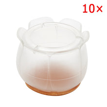 Load image into Gallery viewer, 10pcs Silicone Rectangle Square Round Chair Leg Caps Feet Pads Furniture Table Covers Wood Floor Protectors SDF-SHIP