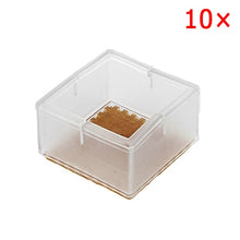 Load image into Gallery viewer, 10pcs Silicone Rectangle Square Round Chair Leg Caps Feet Pads Furniture Table Covers Wood Floor Protectors SDF-SHIP