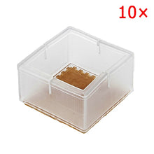 Load image into Gallery viewer, 10pcs Silicone Rectangle Square Round Chair Leg Caps Feet Pads Furniture Table Covers Wood Floor Protectors SDF-SHIP