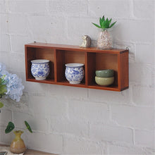 Load image into Gallery viewer, Nordic Solid Wood Storage Rack Wall-mounted Bookshelf 16 Grids Wooden Wall Shelf Creative Bedroom Living Room Metope Bookcase