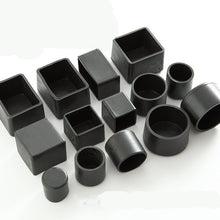 Load image into Gallery viewer, 4pcs Square Chair Leg Caps Non-slip Table Foot Dust Cover Socks Floor Protector Pads Pipe Plugs Furniture Leveling Feet Silicone