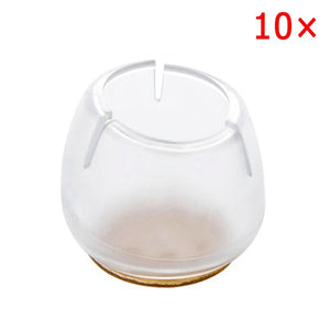 10pcs Silicone Rectangle Square Round Chair Leg Caps Feet Pads Furniture Table Covers Wood Floor Protectors   SDF-SHIP