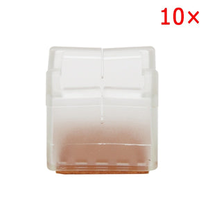 10pcs Silicone Rectangle Square Round Chair Leg Caps Feet Pads Furniture Table Covers Wood Floor Protectors   SDF-SHIP