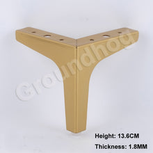 Load image into Gallery viewer, 4Pcs  Furniture Legs Sofa Chair feet Cupboard Cabinet foot 10.2/13.6/15.2/16.8CM Height Bed legs with screws
