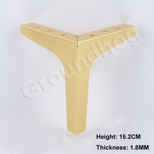 Load image into Gallery viewer, 4Pcs  Furniture Legs Sofa Chair feet Cupboard Cabinet foot 10.2/13.6/15.2/16.8CM Height Bed legs with screws
