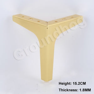 4Pcs  Furniture Legs Sofa Chair feet Cupboard Cabinet foot 10.2/13.6/15.2/16.8CM Height Bed legs with screws