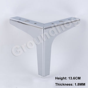 4Pcs  Furniture Legs Sofa Chair feet Cupboard Cabinet foot 10.2/13.6/15.2/16.8CM Height Bed legs with screws