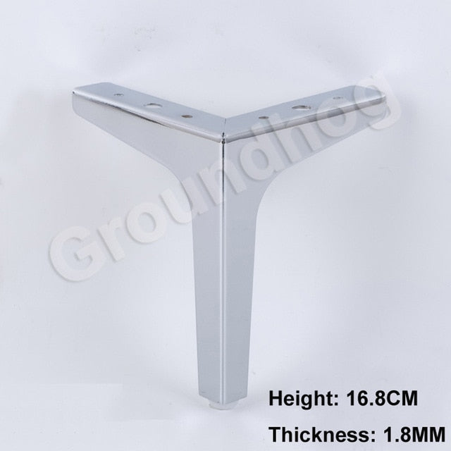 4Pcs  Furniture Legs Sofa Chair feet Cupboard Cabinet foot 10.2/13.6/15.2/16.8CM Height Bed legs with screws