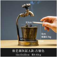 Load image into Gallery viewer, Free shipping Retro creative home ashtray large ins living room office bedroom furnishings personality trend multi-function
