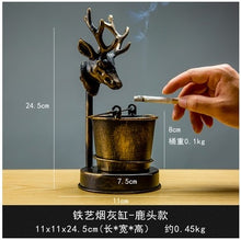 Load image into Gallery viewer, Free shipping Retro creative home ashtray large ins living room office bedroom furnishings personality trend multi-function
