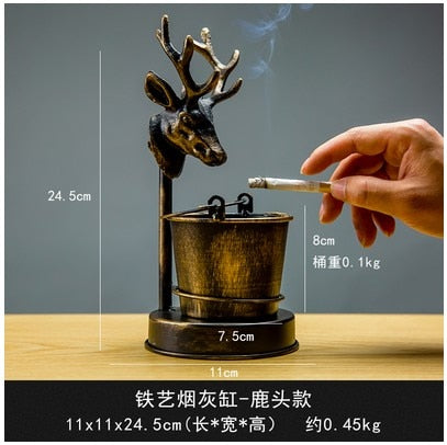 Free shipping Retro creative home ashtray large ins living room office bedroom furnishings personality trend multi-function