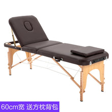 Load image into Gallery viewer, 2020 Spa Table  Adjustable Massage Bed 3 Fold Massage Couch Portable Salon Bed Alloy with square pillow  Portable backpack
