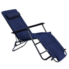 Load image into Gallery viewer, Foldable Recliners Chair For Outdoor Garden Relax Chair  178*60*88CM Super Lightweight Office Lunch Take Rest Bed Chair
